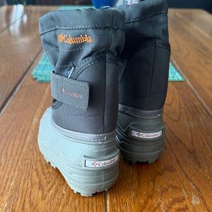 Columbia Kids Gray and Orange Snow Boots